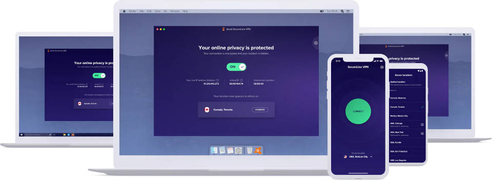 Avast SecureLine VPN для Интернета и мобильных устройств
