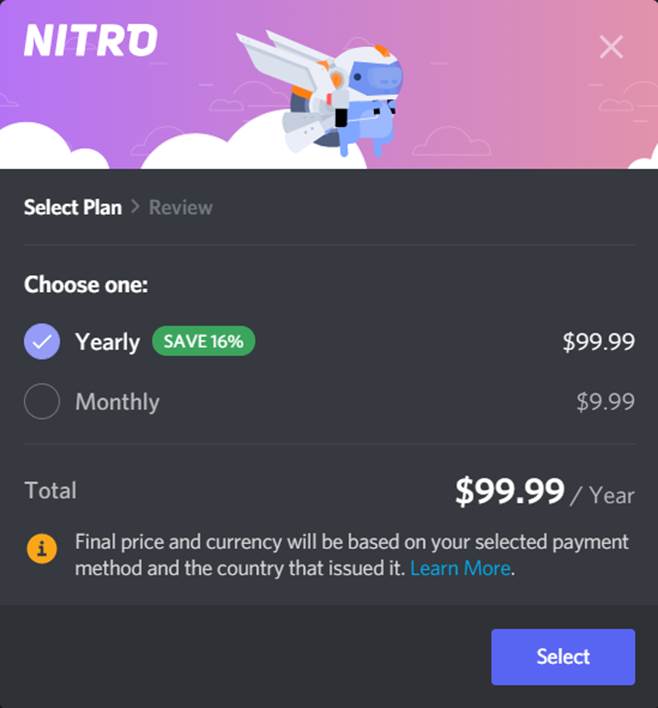Планы подписки Discord Nitro и цены