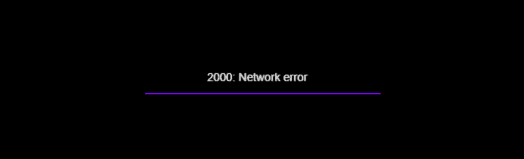 Сообщение Twitch Network Error 2000