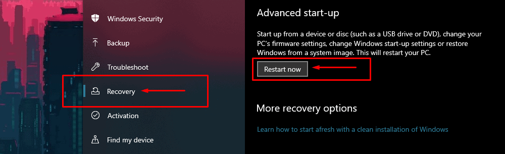 Восстановление Windows