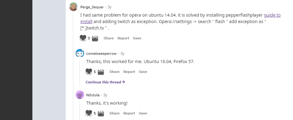решение, связанное с Opera и Ubuntu
